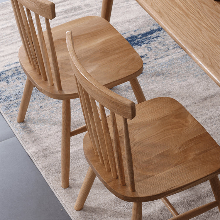 16.9‘’ Modern Wood Dining Chair in Natural Wood Color - Minimalistic Design for Diningroom fyg-657