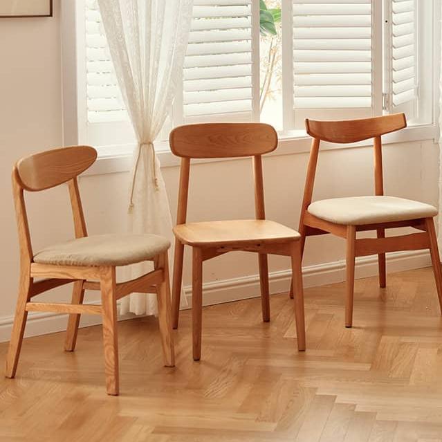 Modern Wooden Dining Chair with Soft Cotton Seat - Perfect for Diningroom fyg-659