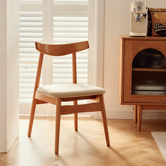 Modern Wooden Dining Chair with Soft Cotton Seat - Perfect for Diningroom fyg-659