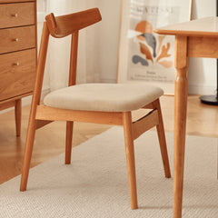 Modern Wooden Dining Chair with Soft Cotton Seat - Perfect for Diningroom fyg-659