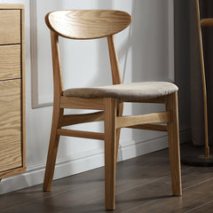 Modern Oak Wood Dining Chair with Cotton & Foam Filling Seat for Diningroom fyg-660