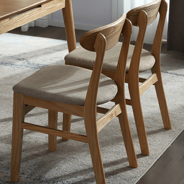 Modern Oak Wood Dining Chair with Cotton & Foam Filling Seat for Diningroom fyg-660