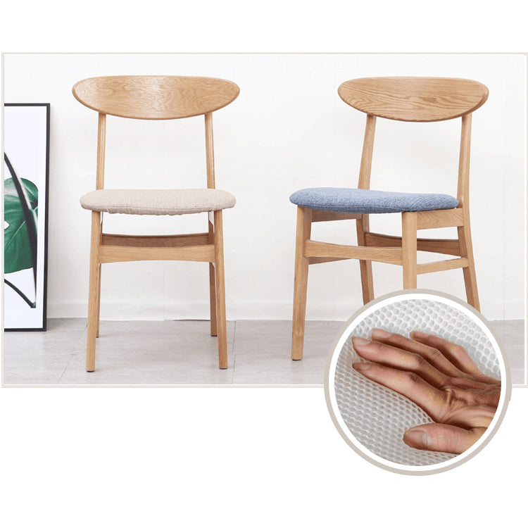 Modern Oak Wood Dining Chair with Cotton & Foam Filling Seat for Diningroom fyg-660