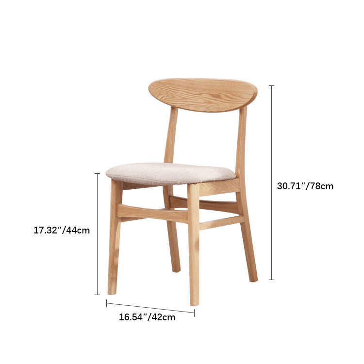 Modern Oak Wood Dining Chair with Cotton & Foam Filling Seat for Diningroom fyg-660