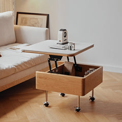 Square Coffee Table with Lift-Top and Wheels – Modern Design with Storage For All Your Rooms fyg-665