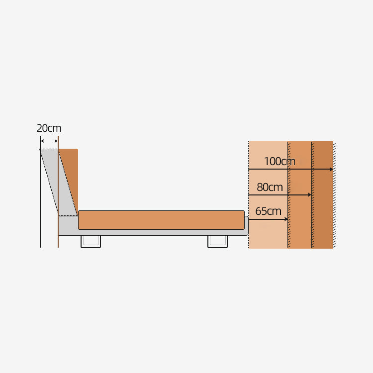 Modern Cal King Cherry Wood Bed Frame sturdy Queen Size Design for Your Bedroom fyg-678