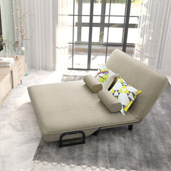 Stylish Multi-Color Cotton-Linen Sofa - Gray, Blue, Orange, Light Brown, Beige fyj-1250