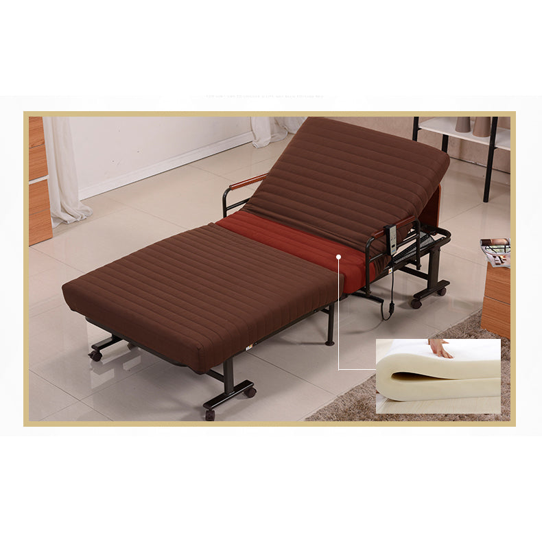 Luxurious Dark Brown Latex Cotton Bed – Comfort Meets Style fyj-1260