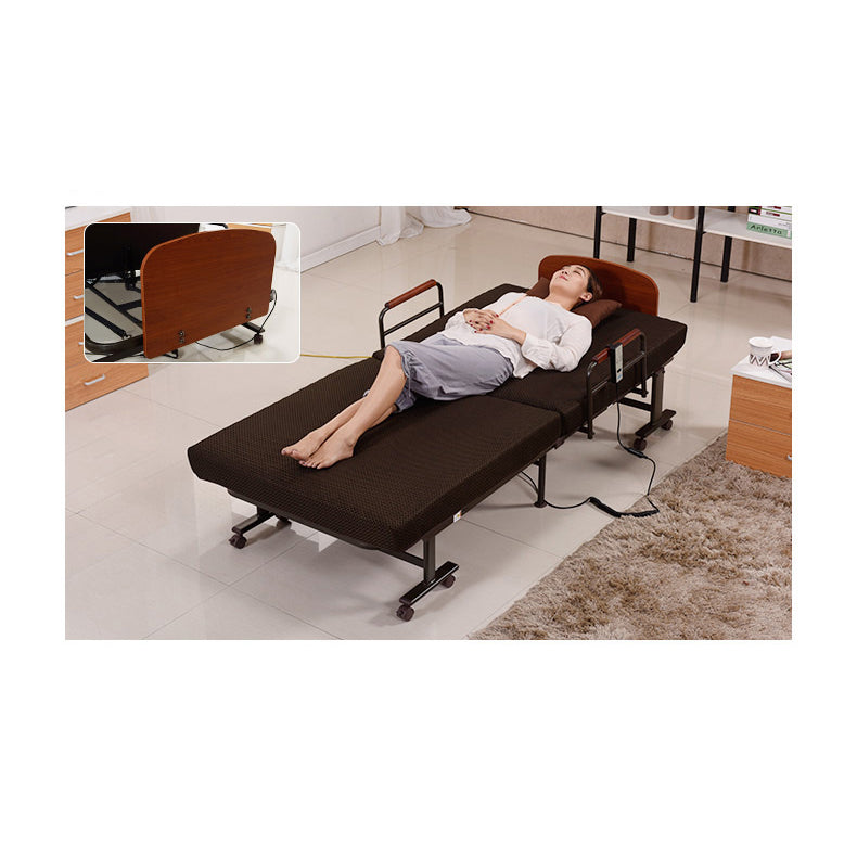 Luxurious Dark Brown Latex Cotton Bed – Comfort Meets Style fyj-1260