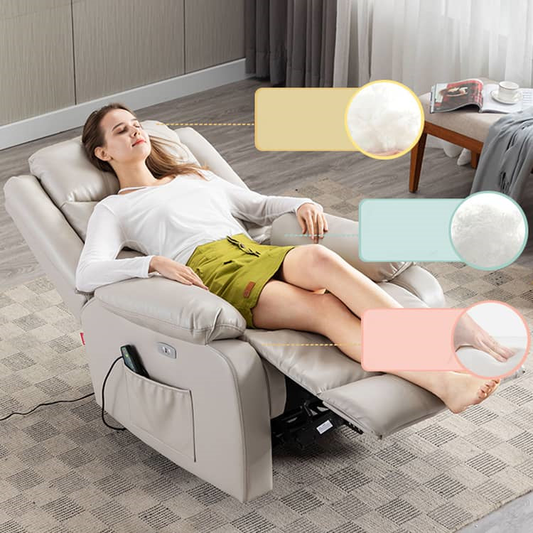 Modern Multi-Color Light Gray Sofa with Scratch-Resistant Fabric and Silicon Fill fykl-416