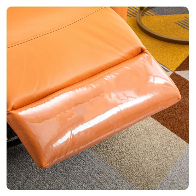 Stylish Modern Sofa - Orange & Mint Green with Gray Accents, Durable Metal Frame & Techno Fabric fykl-439