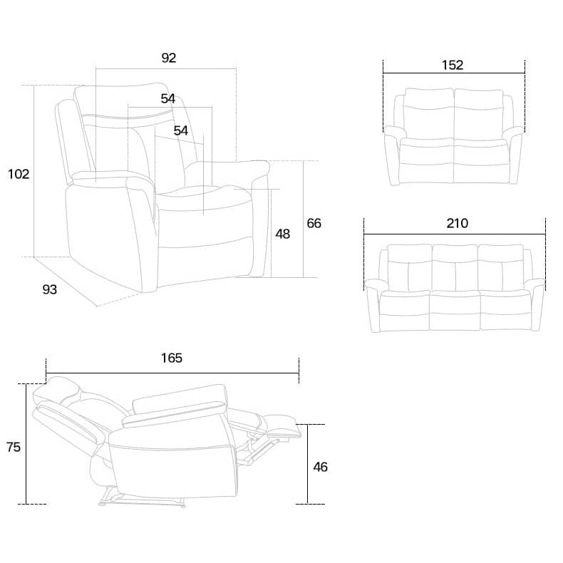 Modern Dark Gray Sofa with Particle Board Frame and Techno Fabric – Ultimate Comfort and Style fykl-446