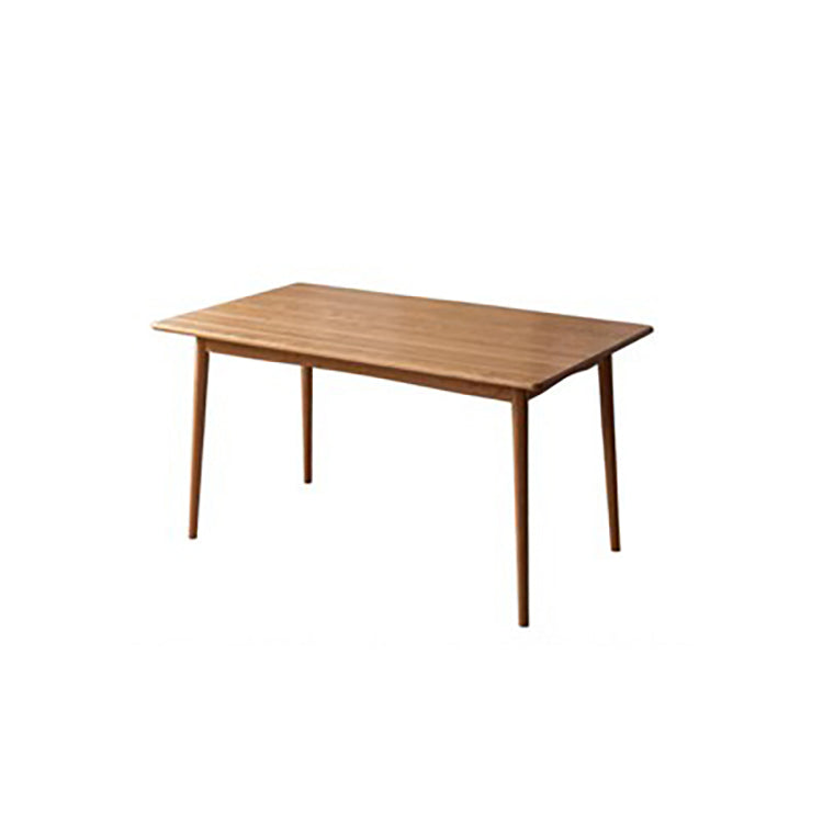 Modern Rectangular Oak & Cherry Wood Dining Table with 4 Legs for 6 Person fyx-834