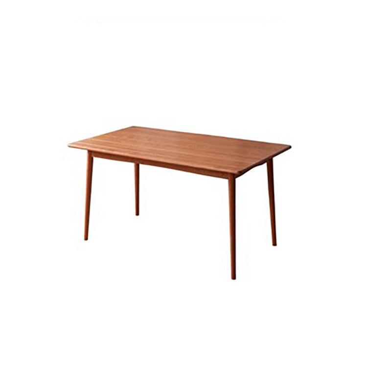 Modern Rectangular Oak & Cherry Wood Dining Table with 4 Legs for 6 Person fyx-834