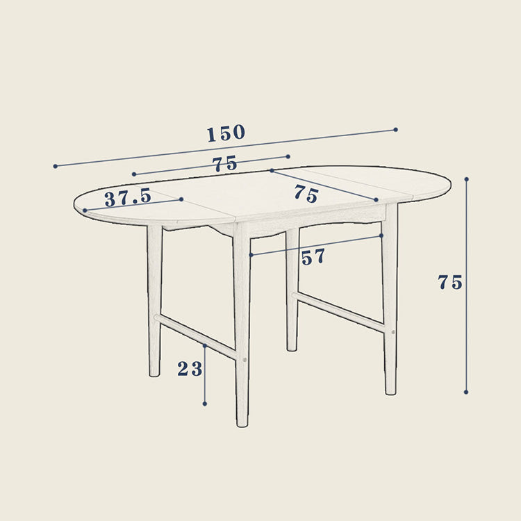 29.5‘’ Oval&Square Wooden Dining Table – Perfect for 4-8 People fyx-840