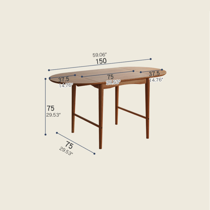 29.5‘’ Oval&Square Wooden Dining Table – Perfect for 4-8 People fyx-840