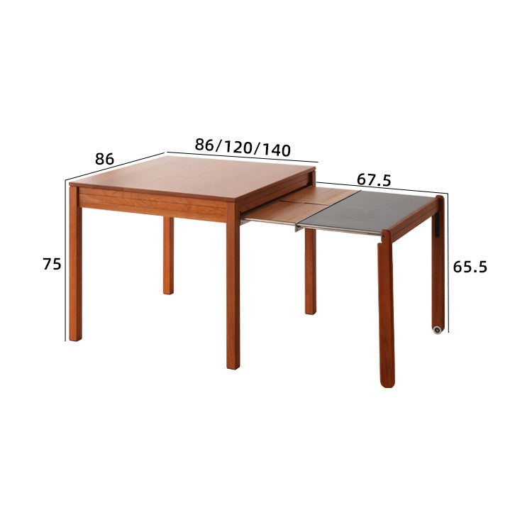 Stunning Natural Wood Table with Elegant Cherry Wood and Durable Acrylic Finish fyx-848