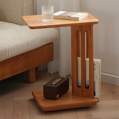 Elegant Natural Cherry Wood End Table - Timeless Design for Your Home fyx-881