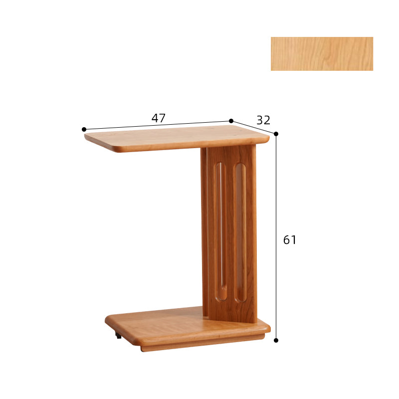 Elegant Natural Cherry Wood End Table - Timeless Design for Your Home fyx-881