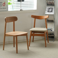 Modern Wooden Dining Chair Collections in Cherry or Oak Wood - Perfect for Diningroom fyx-884