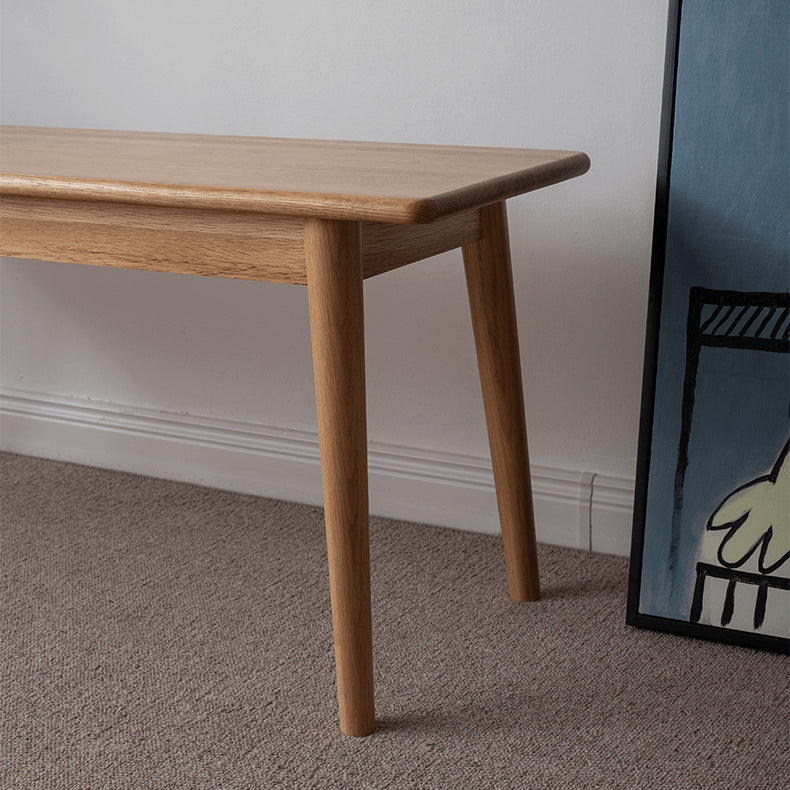 Elegant Oak and Cherry Wood Stool - Natural Finish for Timeless Style fyx-885