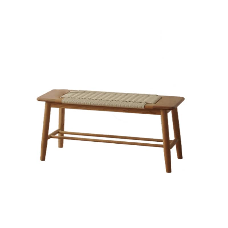 Elegant Cherry & Oak Wood Stool with Durable Kraft Paper Details fyx-896