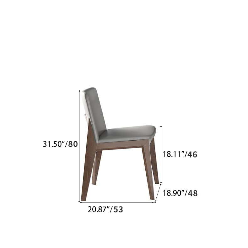 Modern Rectangular Ash Wood Dining Table - Durable Sintered Stone Top for 6 Person 4 Legs hagst-323