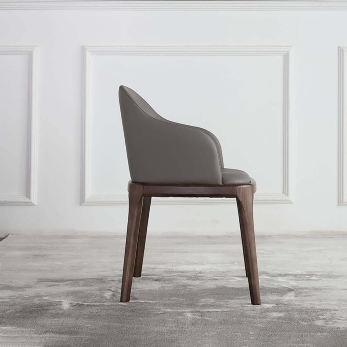 Modern Ash Wood Dining Chair in Dark Gray with Scratch-Resistant Fabric - Perfect for Dining Room hagst-328