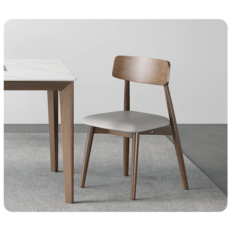 Modern Light Gray Oak Chair with Scratch-Resistant Upholstery hagst-332