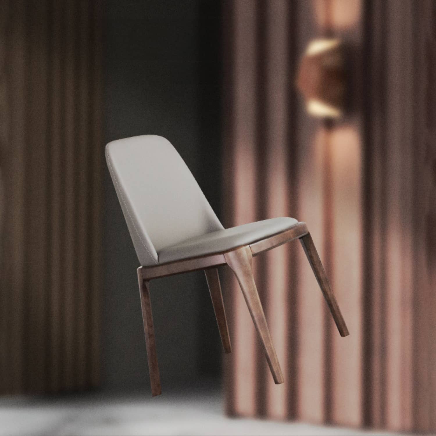 Modern Ash Wood Dining Chair with Scratch-Resistant Fabric Chair*2 - Durable & Stylish Seating hagst-338