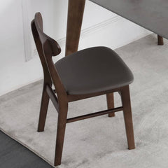 Modern Dark Gray Ash Wood DIning Chair with Scratch-Resistant Fabric - Stylish Durability for Dining Room hagst-339