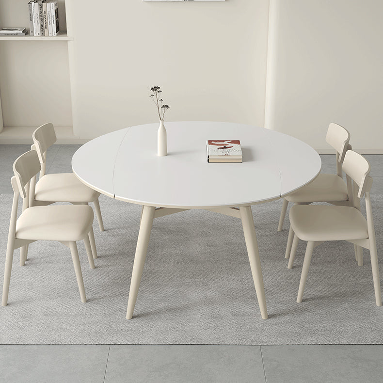 Extendable Round Dining Table for 6-8 Persons - Durable Design with Sintered Stone Top hagst-559