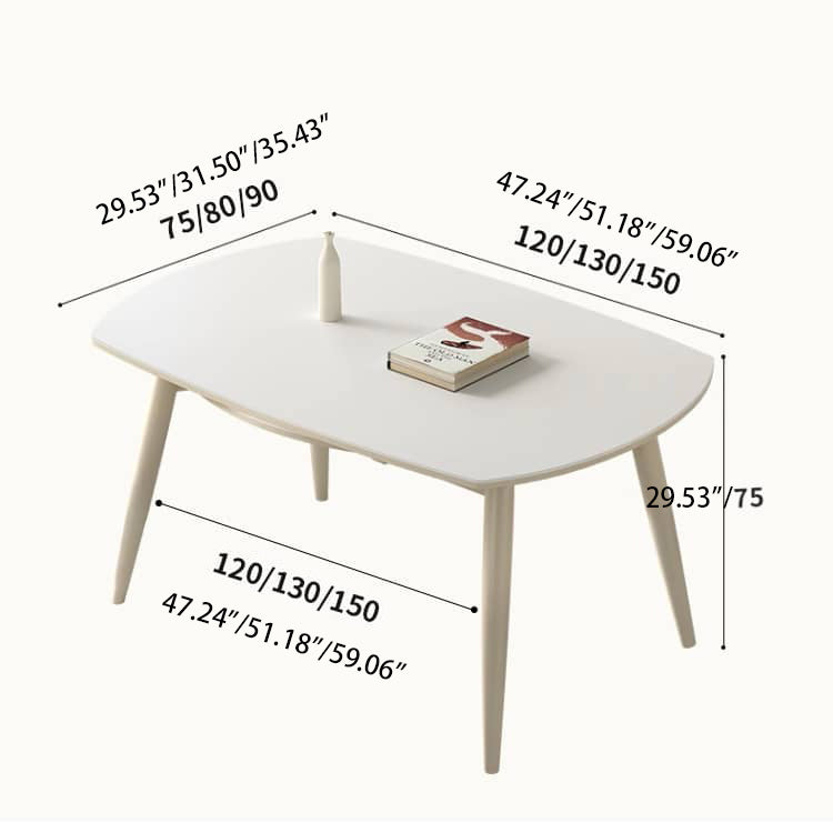 Extendable Round Dining Table for 6-8 Persons - Durable Design with Sintered Stone Top hagst-559