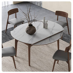 Stylish Oak Wood Dining Chair in Grey & Brown with Foam and Faux Leather Upholstery hagst-815