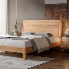 Stunning Natural Oak and Pine Wood Bed - Elegant and Durable hbzwg-634