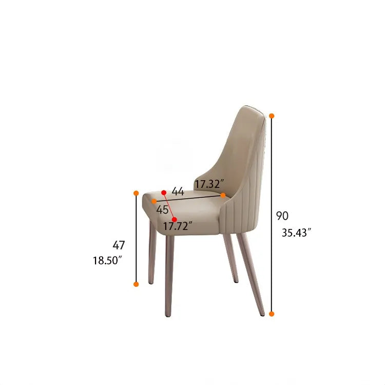 Elegant Faux Leather Dining Chair – Modern Comfort for Dining Spaces hfcjp-4002