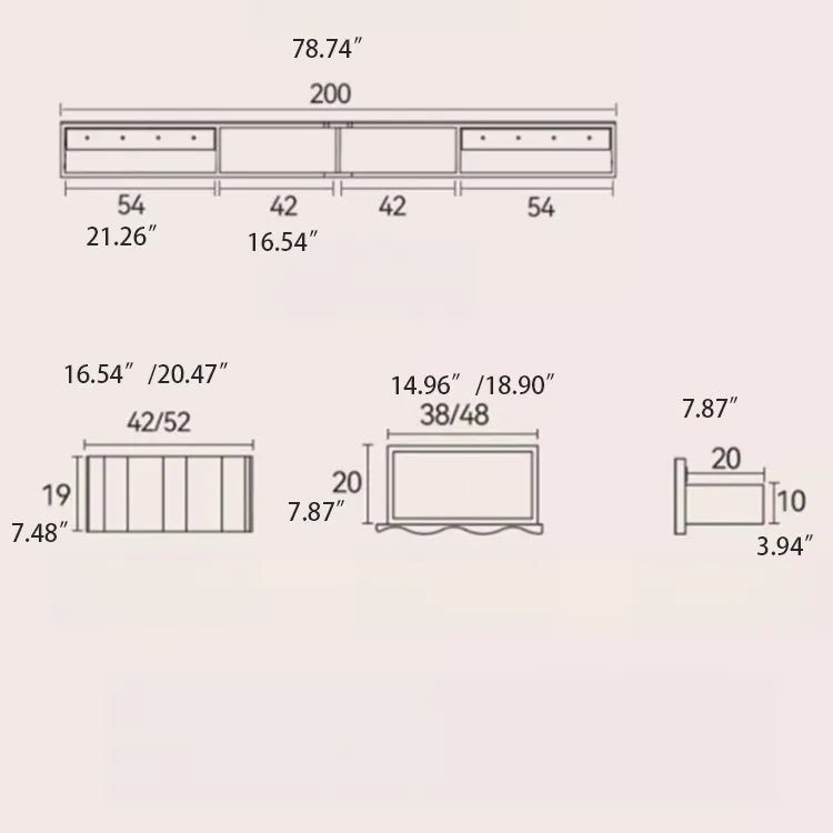 Sleek Sintered Stone TV Stand with Storage Drawers – Elegant Modern Design hfcjp-4006