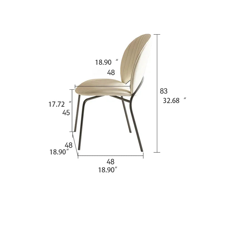 Modern Faux Leather Dining Chair - Stylish Comfort for Dining hfcjp-4007