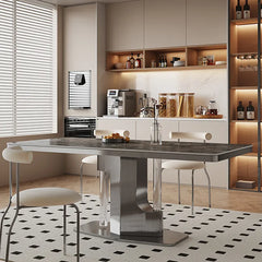 Marble & Acrylic Dining Table – A Touch of Modern Elegance hfcjp-4012