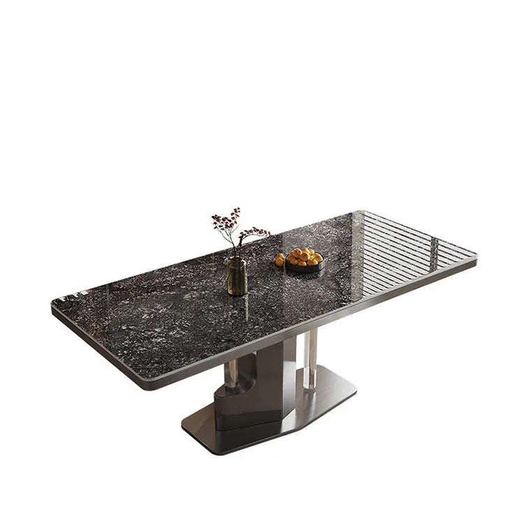 Marble & Acrylic Dining Table – A Touch of Modern Elegance hfcjp-4012