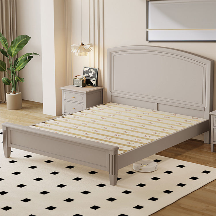 Stylish and Durable Gray Bed Frame Made from High-Quality Rubber Wood and Solid Pine hglna-1446