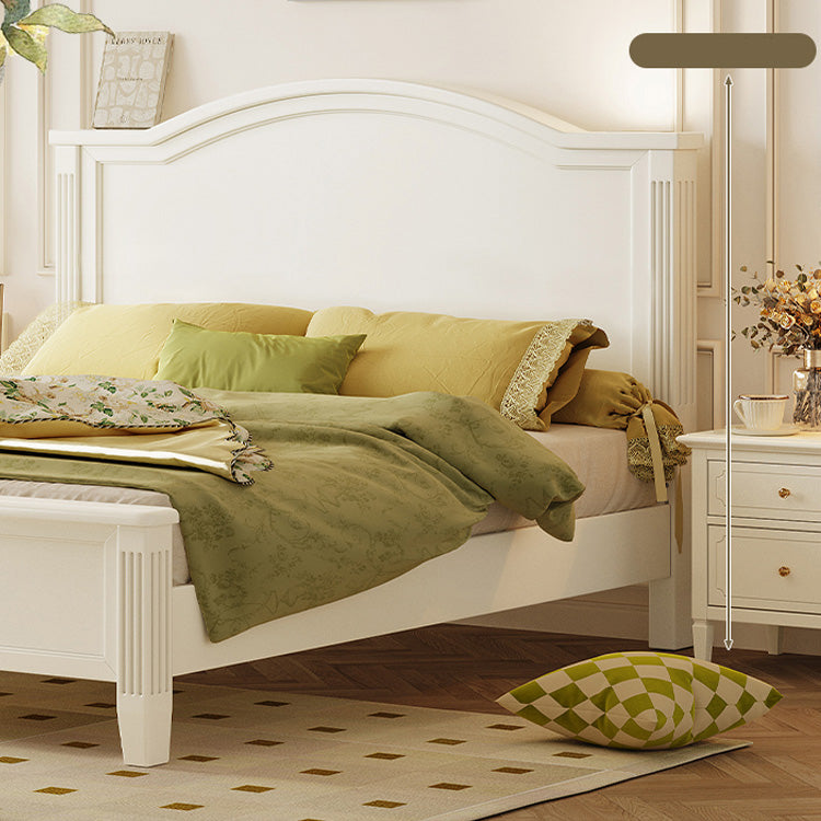 Elegantly Crafted Beige Rubber Wood Bed for Stylish Comfort hglna-1449