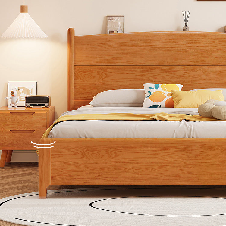 Premium Solid Pine and Ash Wood Bed Frame - Modern Natural Finish hglna-1455