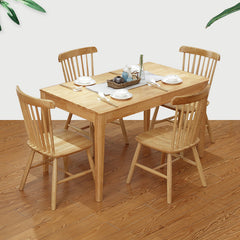 Modern Rectangular Rubber Wood Dining Table for 4-6 person hglna-1464