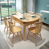 Premium Quality Natural Rubber Wood Table - Durable & Elegant Design hglna-1465