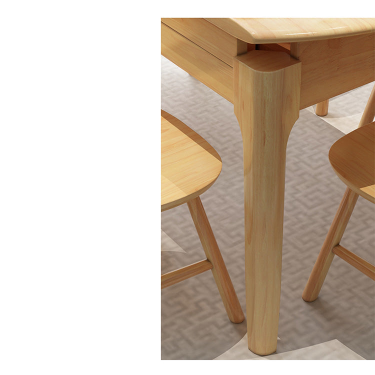 Premium Quality Natural Rubber Wood Table - Durable & Elegant Design hglna-1465