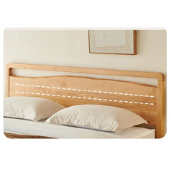 Modern Cal King Ash Wood Bed Frame Sturdy & Durable Design for Your Room Comfort hjhms-1048