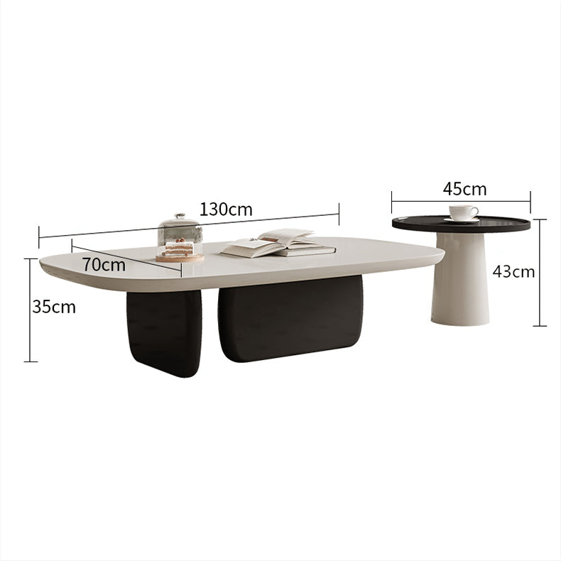 Modern Rectangular Two-Tone Coffee Table - Minimalistic Design for LIvingroom hjl-1219