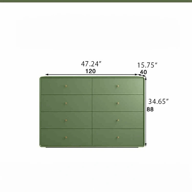 Modern Minimalist Bedroom Cabinet - Elegant Density Board Storage Chest with 8 Drawers for Stylish Organization hko-4608