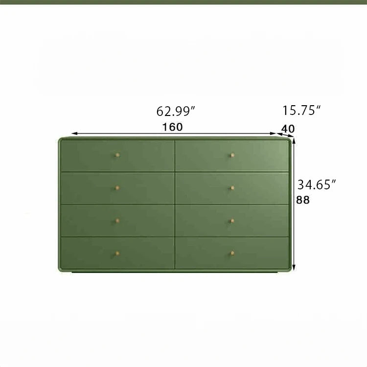 Modern Minimalist Bedroom Cabinet - Elegant Density Board Storage Chest with 8 Drawers for Stylish Organization hko-4608